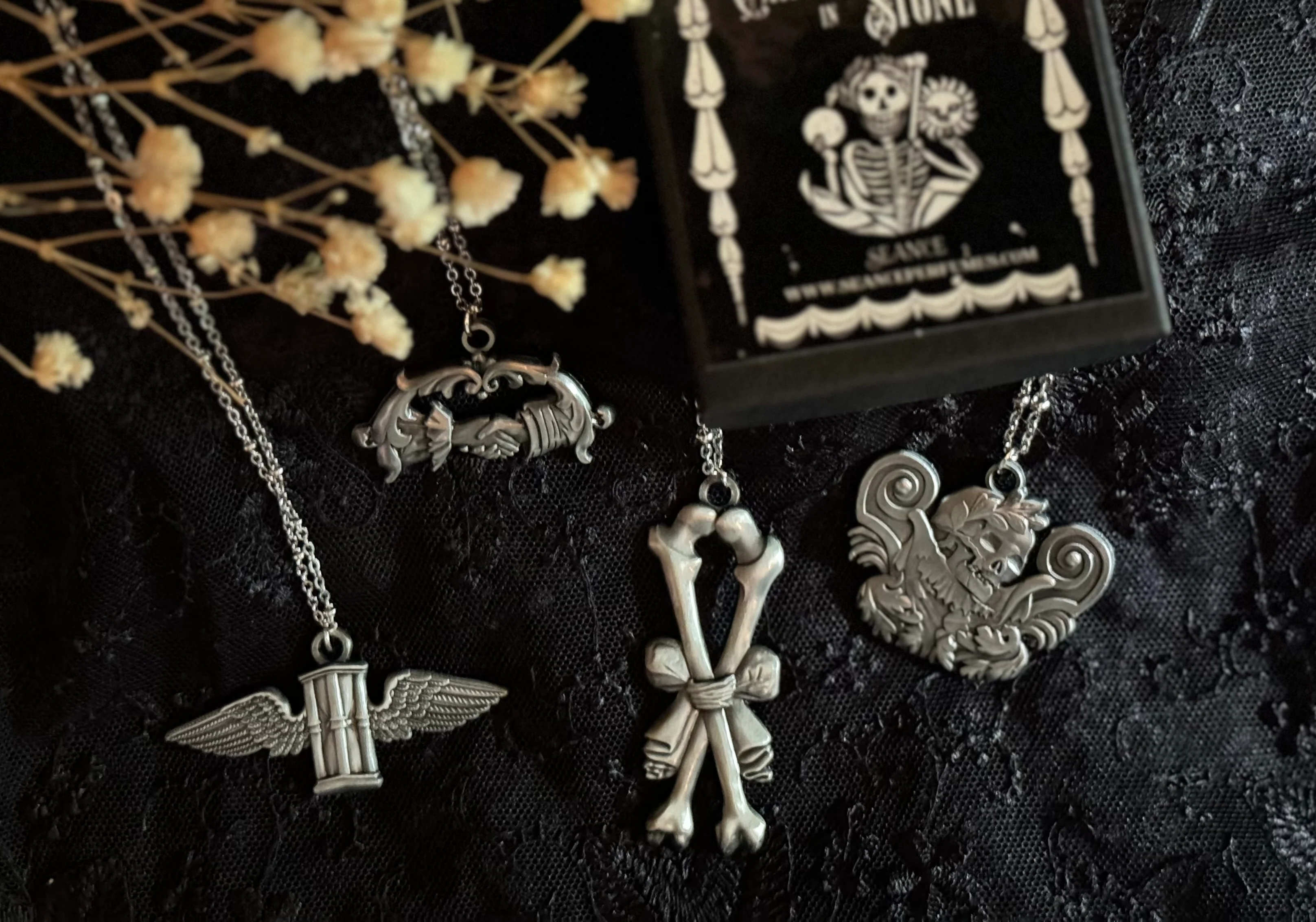 Carved In Stone- Hour Glass with Wings - Image 6