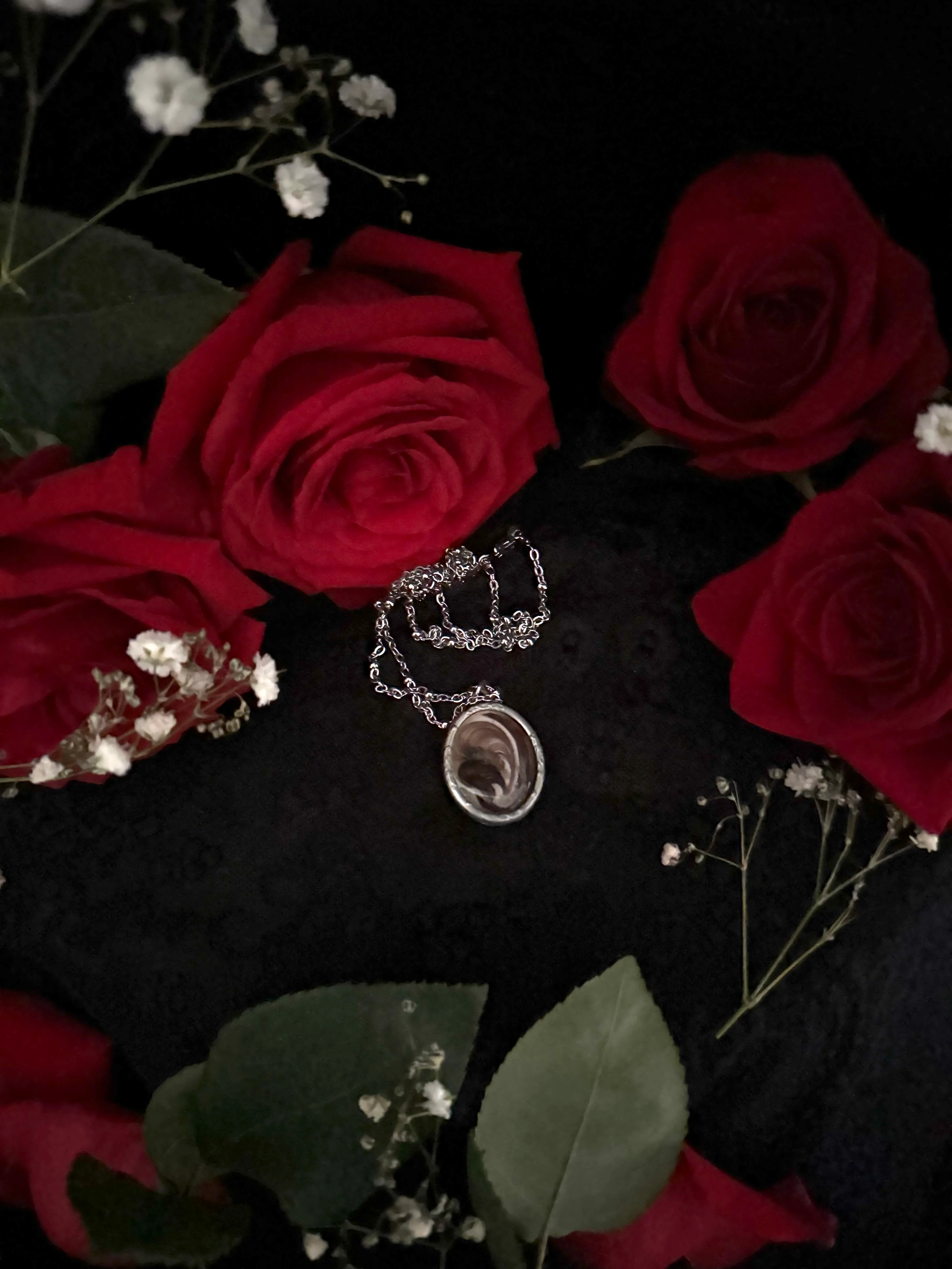 Victorian Mourning Hairwork necklace - Image 7